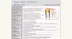 Desktop Screenshot of 17025-standard.com